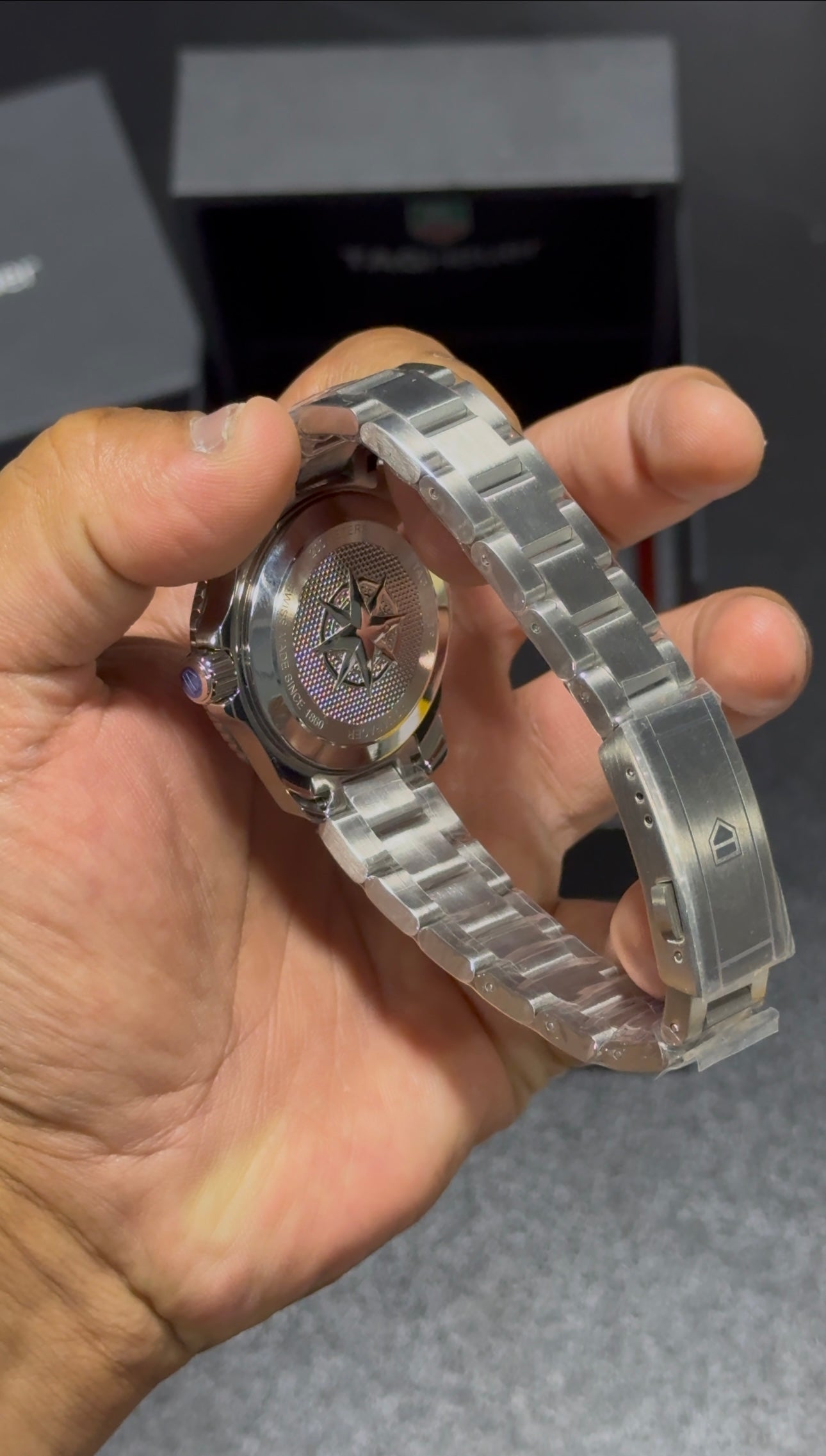 TAG Heuer Aquaracer - Black Dial - Silver Bracelet