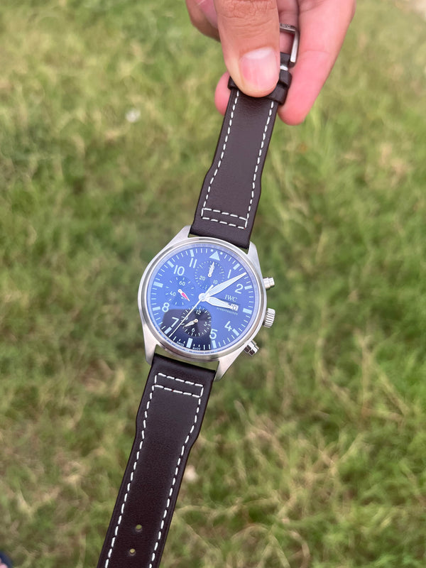 Pilot's Chronograph Watch - Blue Dial - Silver case - Le Petit Prince Edition