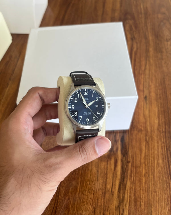 Mark XVIII Pilot's Watch - Blue Dial - Brown Leather Strap