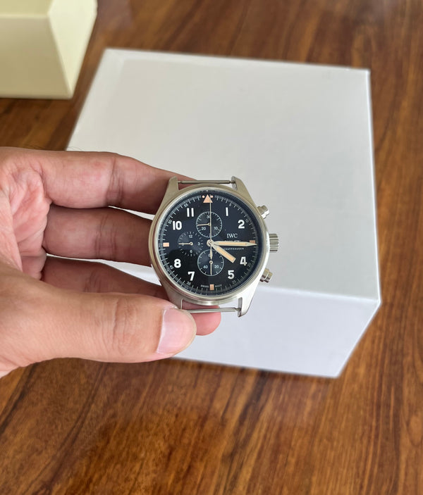 Pilot's Chronograph Watch - Black Dial - Nato Strap