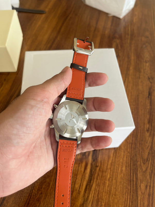 Pilot’s Chronograph Watch - Classic Black/Khaki Dial - Brown Leather Strap