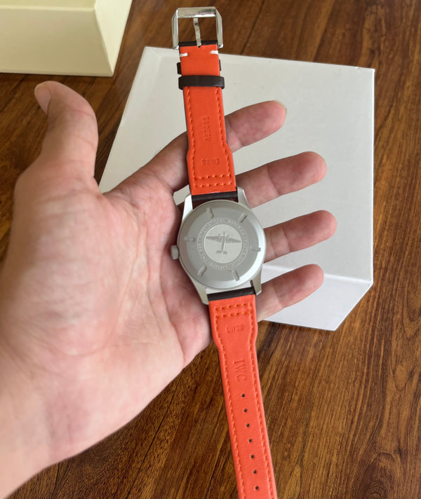 Mark XVIII Pilot's Watch - Classic Black/Khaki Dial Matt Silver Case - Brown Leather Strap