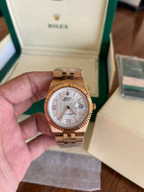 Land Dweller - White Dial - Gold Bracelet