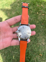 Pilot’s Chronograph Watch - Classic Black/Khaki Dial - Brown Leather Strap