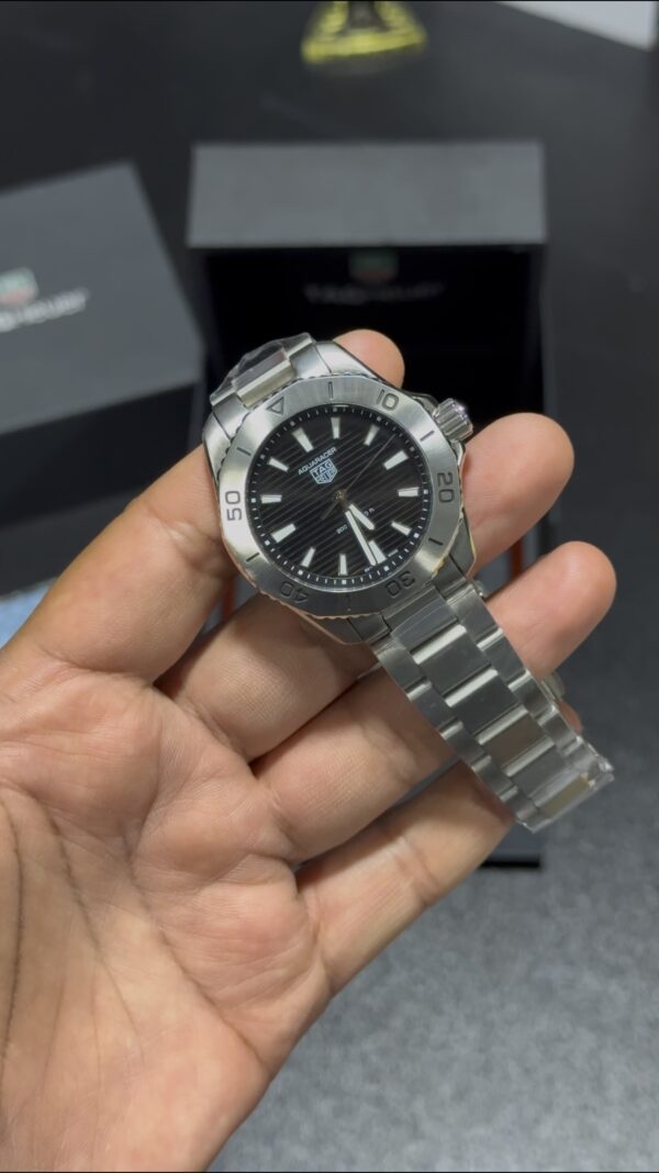 TAG Heuer Aquaracer - Black Dial - Silver Bracelet