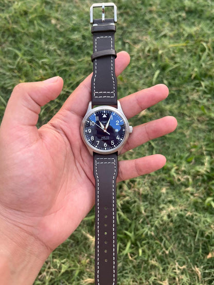 Mark XVIII Pilot's Watch - Blue Dial - Brown Leather Strap