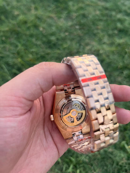 Land Dweller - White Dial - Gold Bracelet