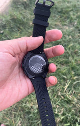 Formula 1 Chronograph Watch - Matt Black Dial - Black Silicone Strap