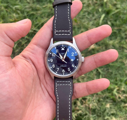 Mark XVIII Pilot's Watch - Blue Dial - Brown Leather Strap
