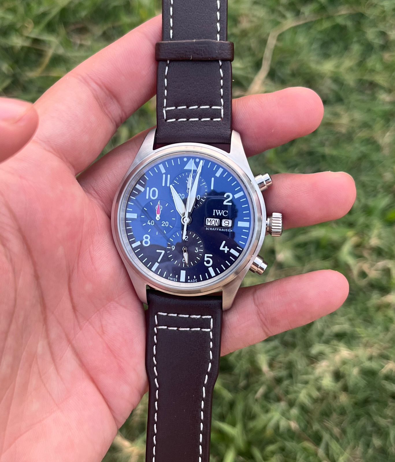 Pilot's Chronograph Watch - Blue Dial - Silver case - Le Petit Prince Edition